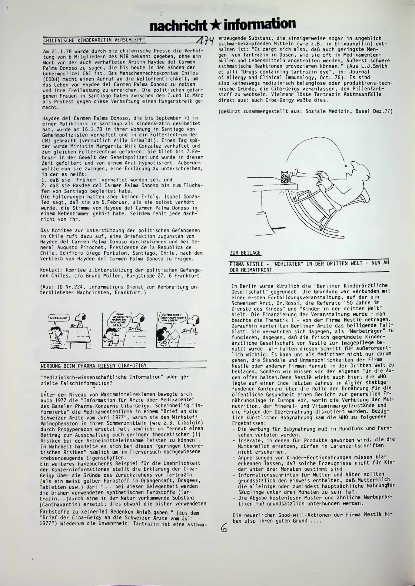 Vorschauseite 5: Dr. med. Mabuse Heft Nr. 8-1978