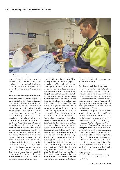 Vorschauseite 4: Was tut sich in der Schweiz? Die eidgenössische Gesundheitsversorgung ist ein Politikum.