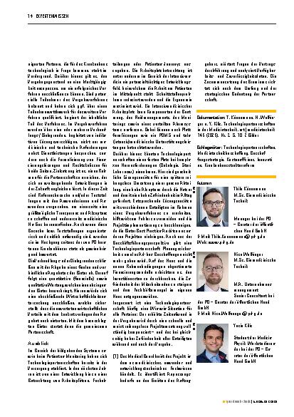Vorschauseite 5: Technologiepartnerschaften in der Medizintechnik