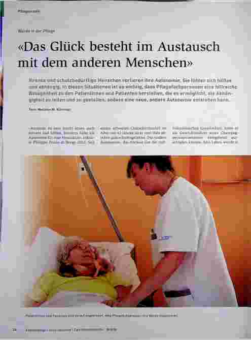 Vorschauseite 1: "Das Glück besteht im Austausch mit dem anderen Menschen."