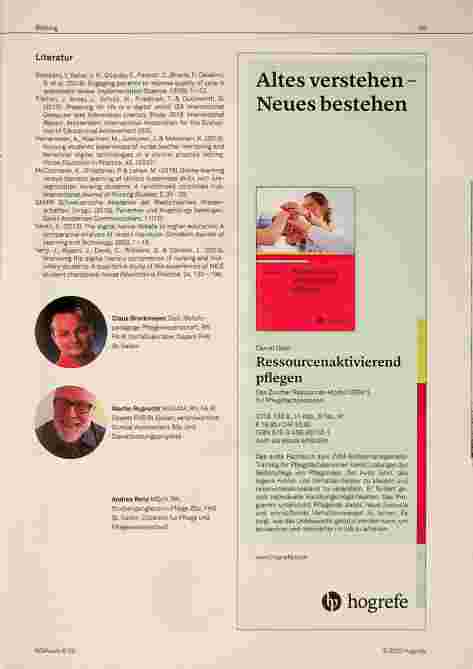 Vorschauseite 3: Braucht es „die Dozierenden“ noch? Digitale Unterrichtskonzepte für das Clinical Assessment: Chancen und Herausforderungen