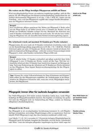 Vorschauseite 4: Beraterbrief Pflege Heft 20-2025