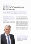 Vorschauseite 1: Bilanzgespräch: Stärker auf pflegeintensive Bereiche setzen