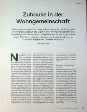 Vorschauseite 2: Zuhause in der Wohngemeinschaft