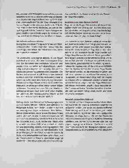 Vorschauseite 2: PHILOSOPHIE IM YOGA-UNTERRICHT Philosophie im Krama