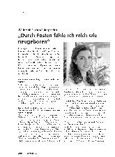 Vorschauseite 1: „Durch Fasten fühle ich mich wie neugeboren“