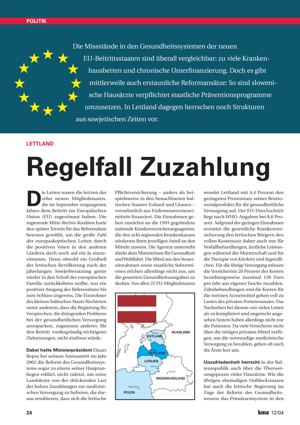 Vorschauseite 1: Regelfall Zuzahlung