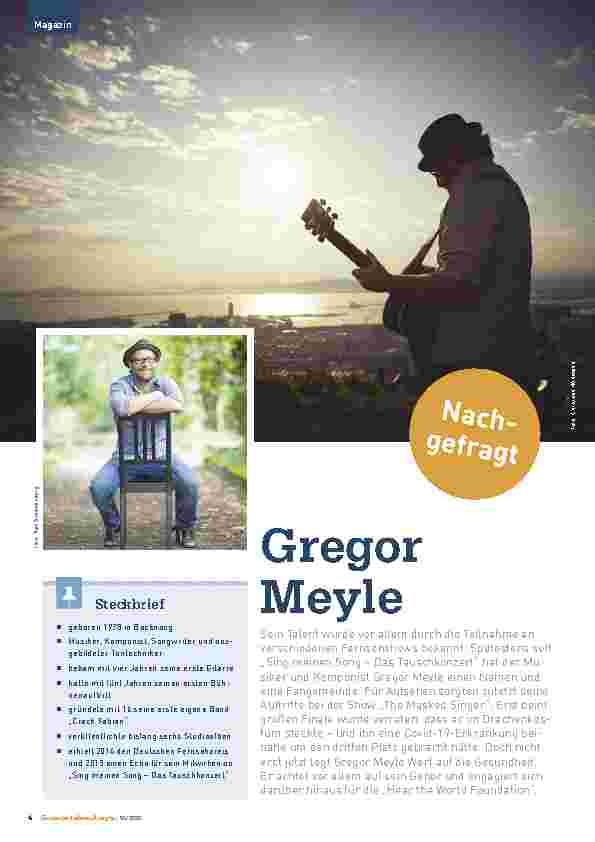 Vorschauseite 1: Corrected: Gregor Meyle