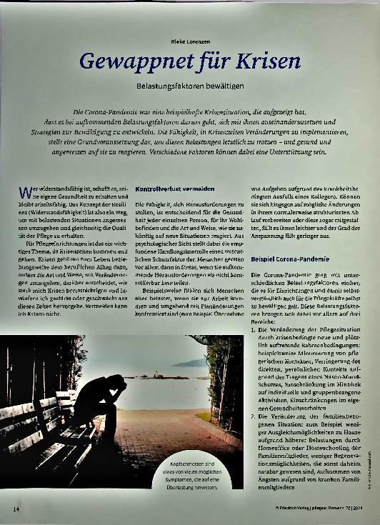 Vorschauseite 1: Gewappnet für Krisen: Belastungsfaktoren bewältigen