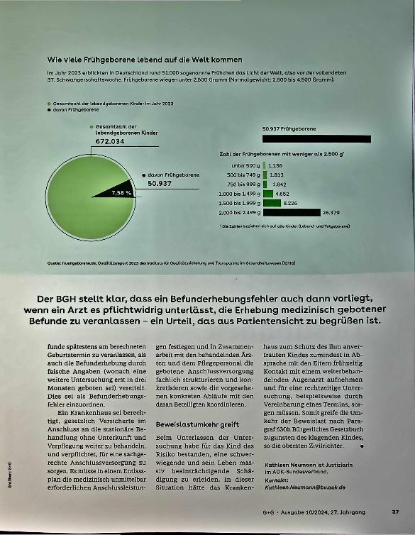 Vorschauseite 2: Klinik muss für erforderliche Nachuntersuchung sorgen.