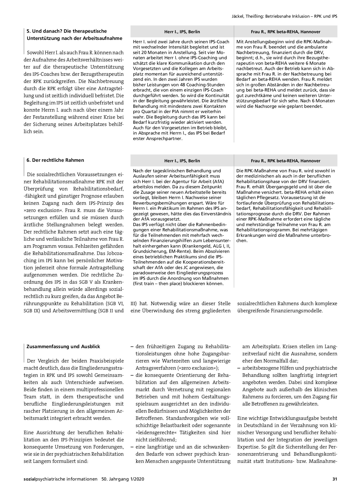 Vorschauseite 4: Betriebsnahe Inklusion: RPK und IPS – Ein Vergleich