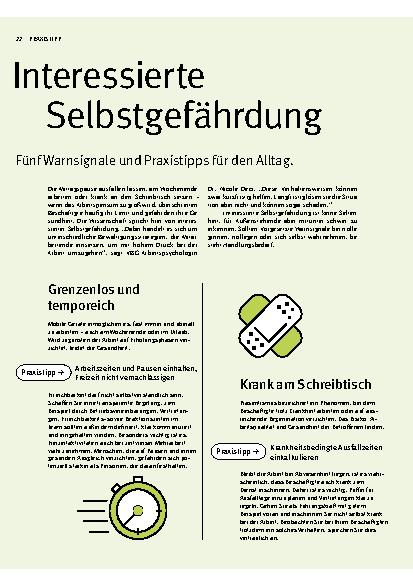 Vorschauseite 1: Interessierte Selbstgefährdung