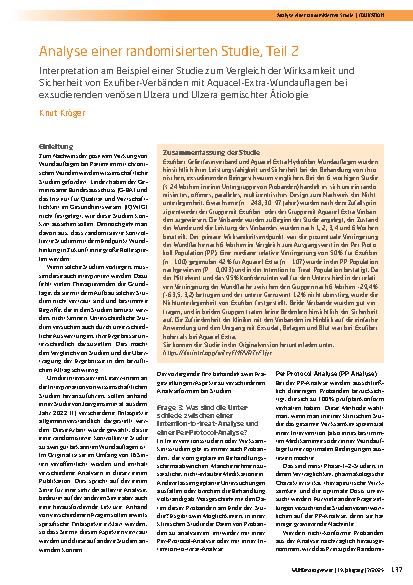 Vorschauseite 1: Analyse einer randomisierten Studie, Teil 2