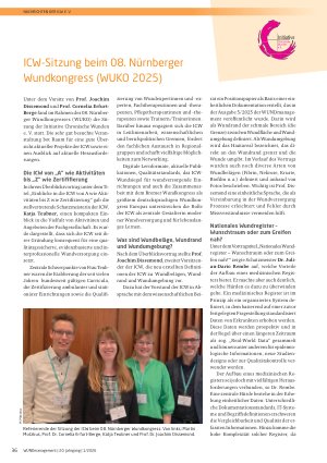 Vorschauseite 1: ICW-Sitzung beim 08. Nürnberger Wundkongress (WUKO 2025)