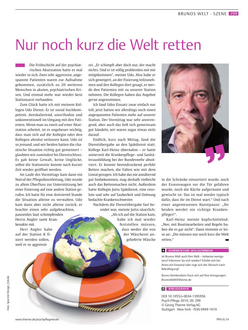 Vorschauseite 1: Nur noch kurz die Welt retten