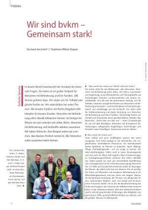 Vorschauseite 1: Wir sind bvkm – Gemeinsam stark!