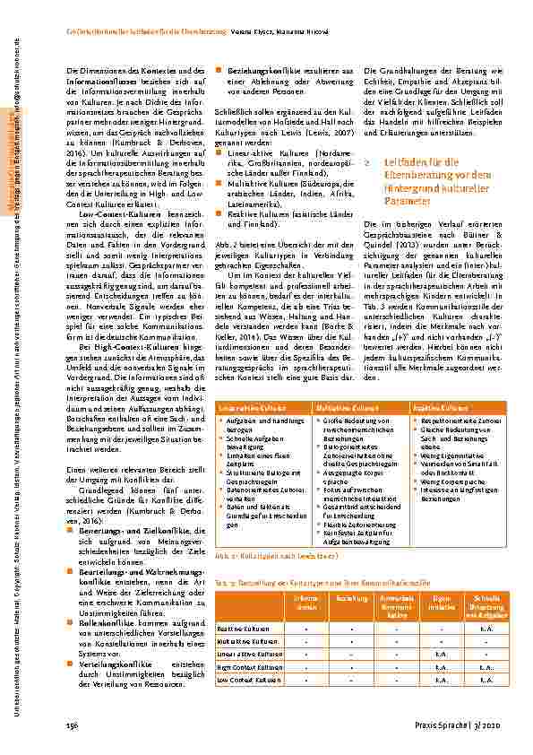 Vorschauseite 3: Ein (inter)kultureller Leitfaden für die Elternberatung in der sprachtherapeutischen Arbeit mit mehrsprachigen Kindern