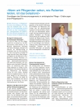 Vorschauseite 1: "Wenn wir Pflegenden sehen, wie Patienten leiden, ist das belastend."