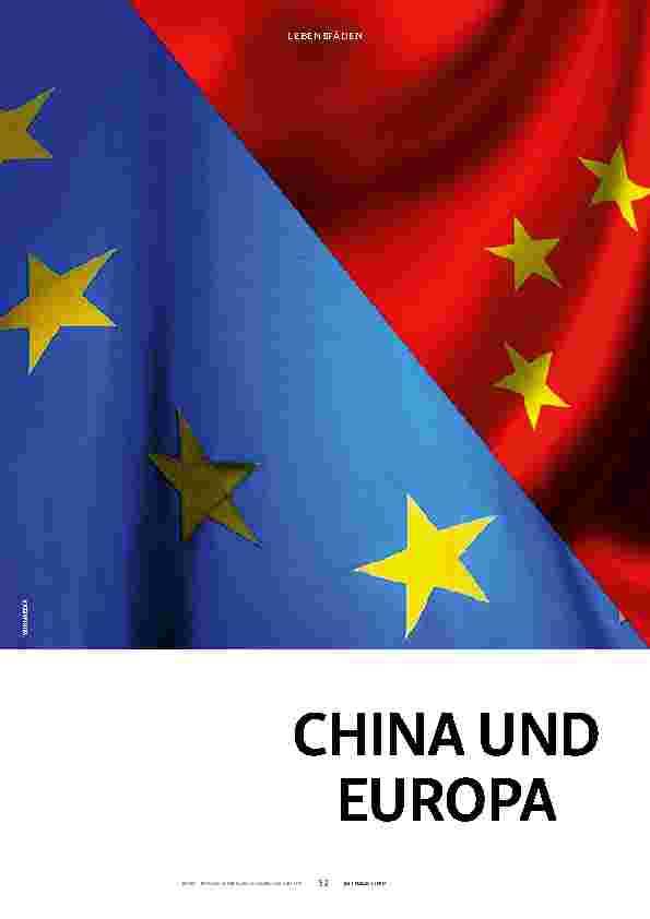 Vorschauseite 1: CHINA UND EUROPA Wettbewerb, Rivalität oder Partnerschaft?