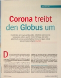 Vorschauseite 2: Corona treibt den Globus um.