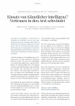 Vorschauseite 1: Einsatz von Künstlicher Intelligenz? Vertrauen in den Arzt schwindet.