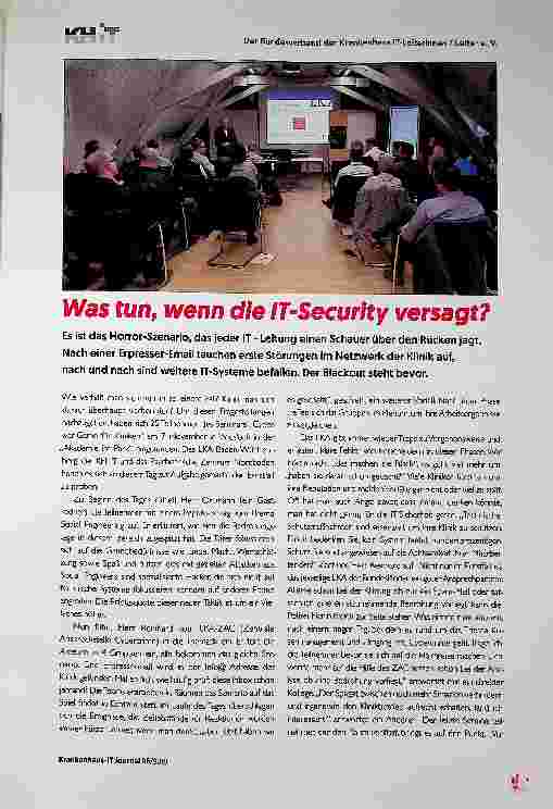 Vorschauseite 1: Was tun, wenn die IT-Security versagt?