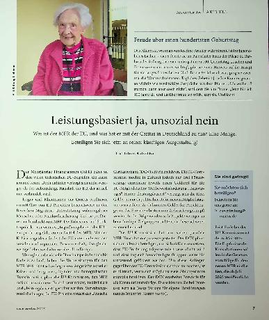 Vorschauseite 1: Leistungsbasiert ja, unsozial nein