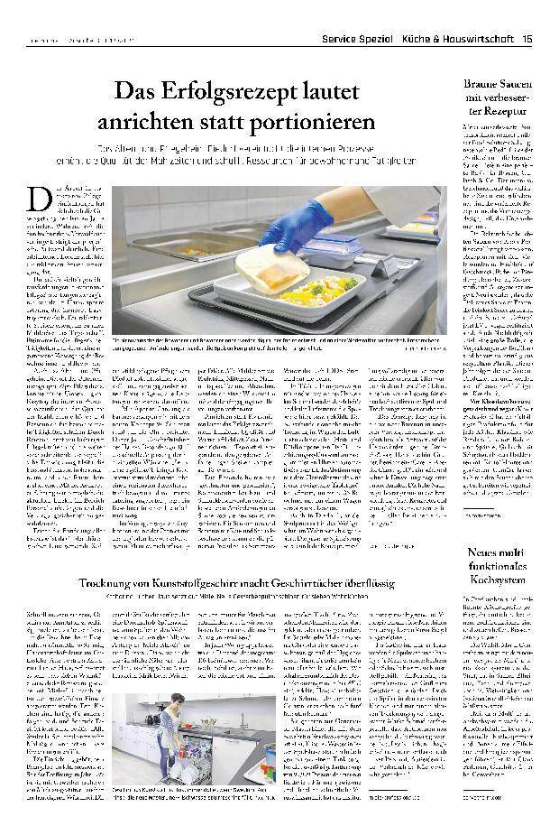 Vorschauseite 1: Das Erfolgsrezept lautet anrichten statt portionieren.
