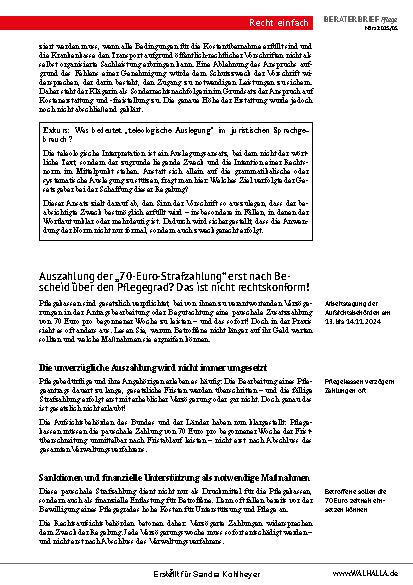 Vorschauseite 3: beraterbrief Pflege Heft 5-2025