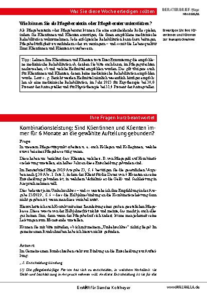 Vorschauseite 6: beraterbrief Pflege Heft 5-2025