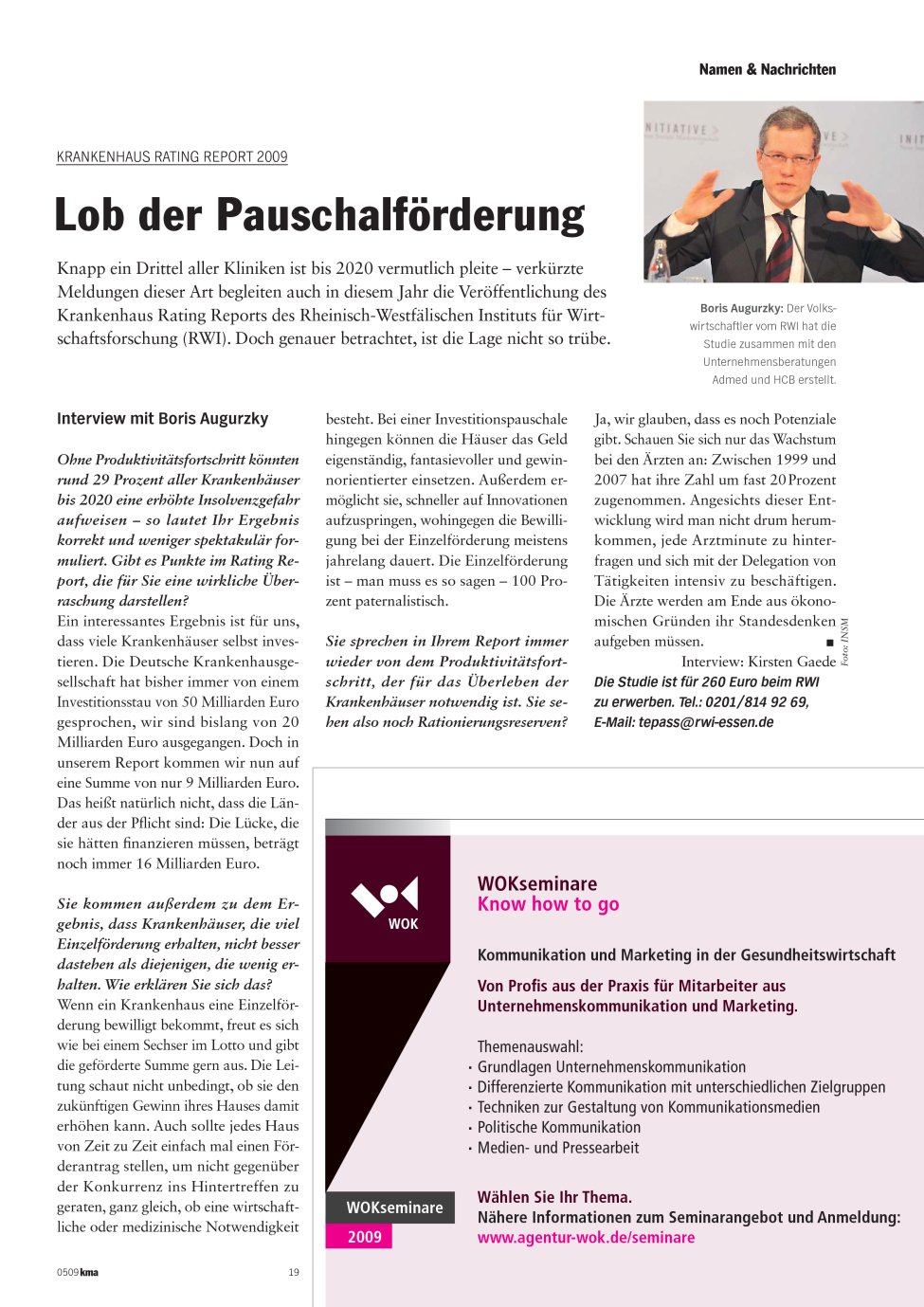 Vorschauseite 1: Lob der Pauschalförderung