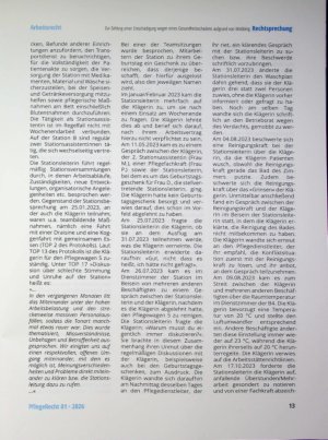Vorschauseite 2: Zur Zahlung einer Entschädigung wegen eines Gesundheitsschadens auf grund von Mobbing