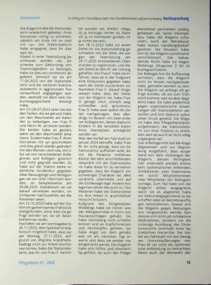 Vorschauseite 4: Zur Zahlung einer Entschädigung wegen eines Gesundheitsschadens auf grund von Mobbing