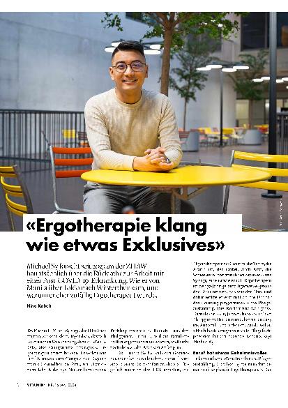 Vorschauseite 1: "Ergotherapie klang wie etwas Exklusives."