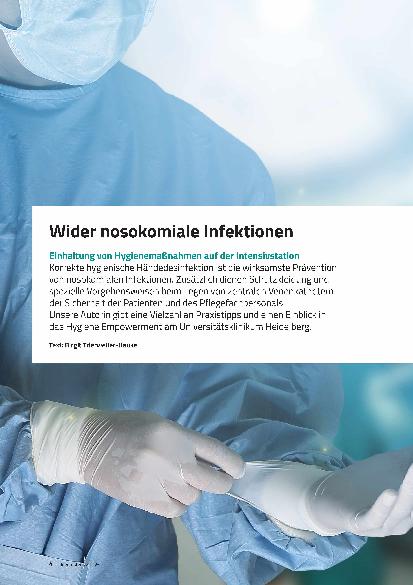 Vorschauseite 1: Wider nosokomiale Infektionen