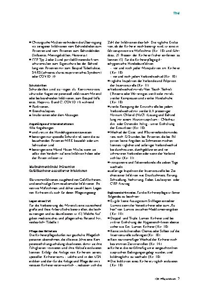 Vorschauseite 4: Wider nosokomiale Infektionen