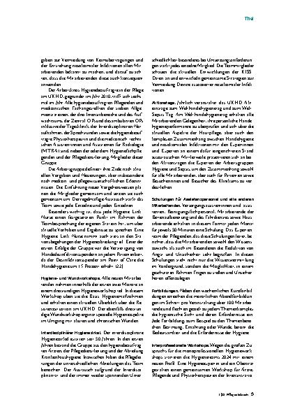 Vorschauseite 6: Wider nosokomiale Infektionen