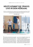 Vorschauseite 1: Heute kommt die Praxis live in den Hörsaal.