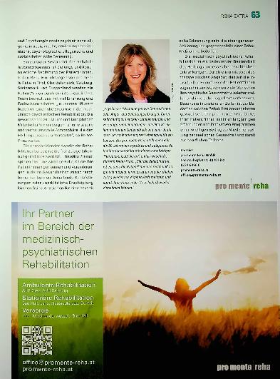 Vorschauseite 2: Medizinisch-Psychiatrische Rehabilitation; Ein Schlüssel zur Wiedererlangung psychischer Gesundheit