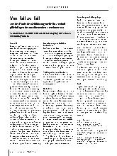 Vorschauseite 1: Von Fall zu Fall: Aus der Praxis der Schlichtungsstelle für Arzthaftpflichtfragen der norddeutschen Ärztekammern
