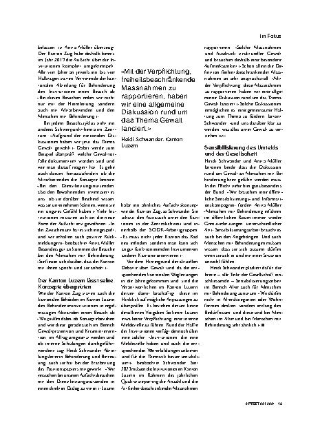 Vorschauseite 3: Kantone sehen Handlungsbedarf