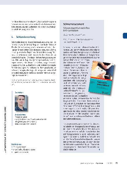 Vorschauseite 5: Angst als „Yellow Flag“ – Therapeutische Ansätze bei schmerzbedingtem Angst-Vermeidungsverhalten
