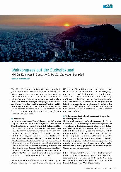 Vorschauseite 1: Weltkongress auf der Südhalbkugel WFHSS-Kongress in Santiago, Chile, 20. -23. November 2024