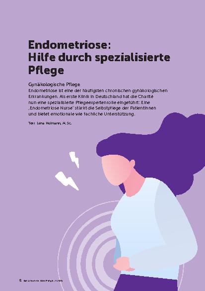 Vorschauseite 1: Endometriose: Hilfe durch spezialisierte Pflege