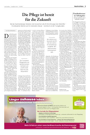 Vorschauseite 1: Die Pflege ist bereit für die Zukunft