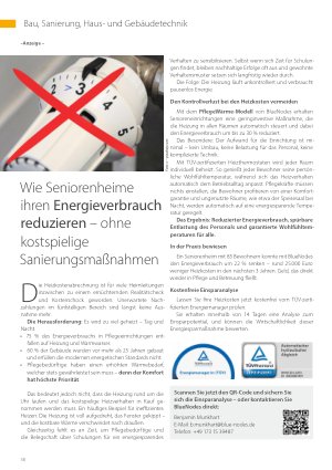 Vorschauseite 1: Wie Seniorenheime ihren Energieverbrauch reduzieren – ohne kostspielige Sanierungsmaßnahmen
