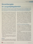 Vorschauseite 1: Dienstübergabe im Langzeitpflegebereich