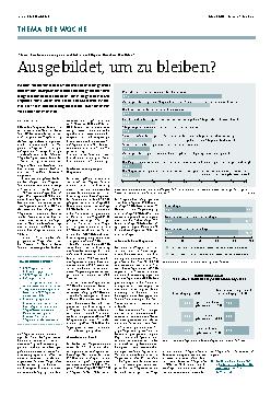 Vorschauseite 1: Ausgebildet, um zu bleiben?