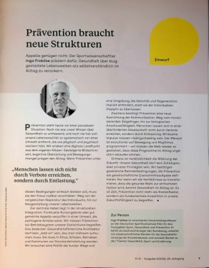 Vorschauseite 1: Prävention braucht neue Strukturen