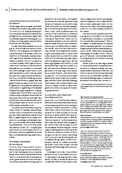 Vorschauseite 3: Eine andere Gesundheitsversorgung ist möglich!